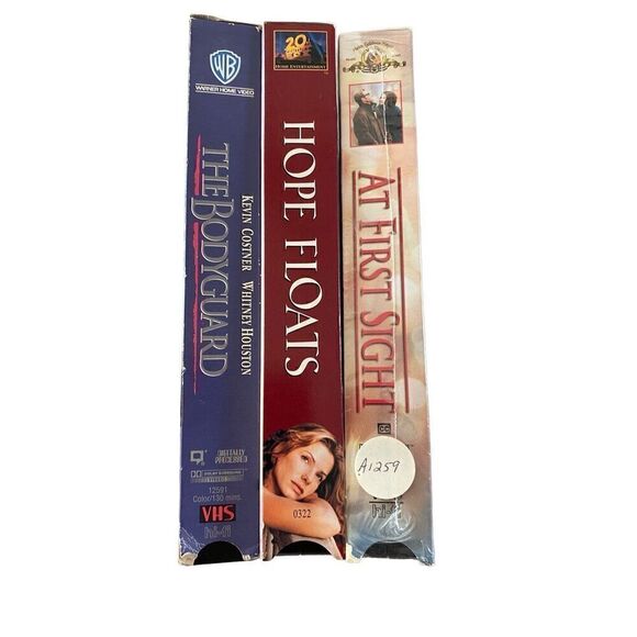 Lot of 3 Romance VHS Tapes The Bodyguard Hope Floats At Fist Sight Vintage Movie - Picture 3 of 5